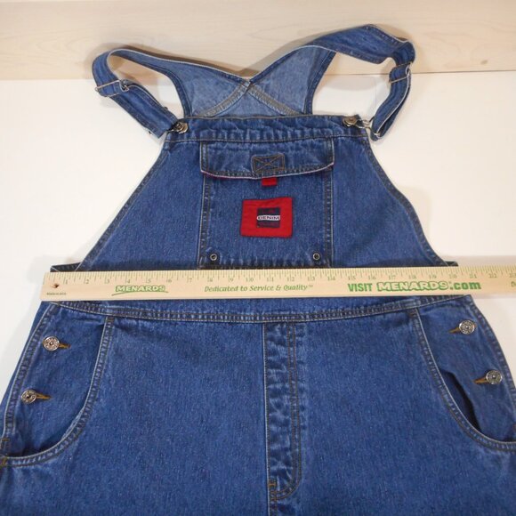Vintage Y2K LA Blues Women’s Plus Size 20W Bib Overalls Dark Denim 100% Cotton - Picture 5 of 14